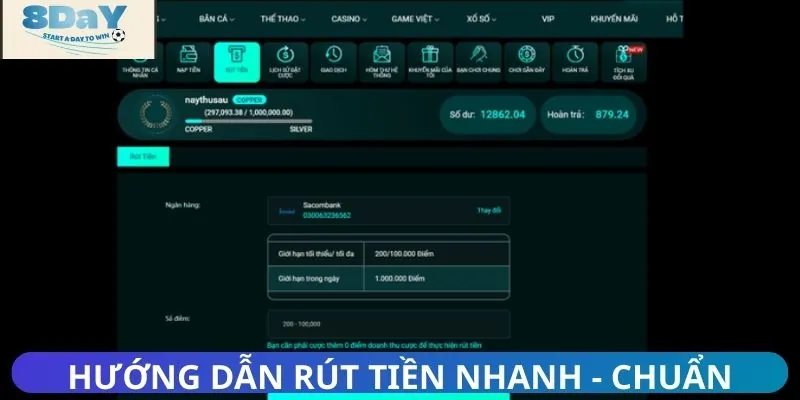 Rút tiền siêu nhanh từ A đến Z, không vướng lỗi nào